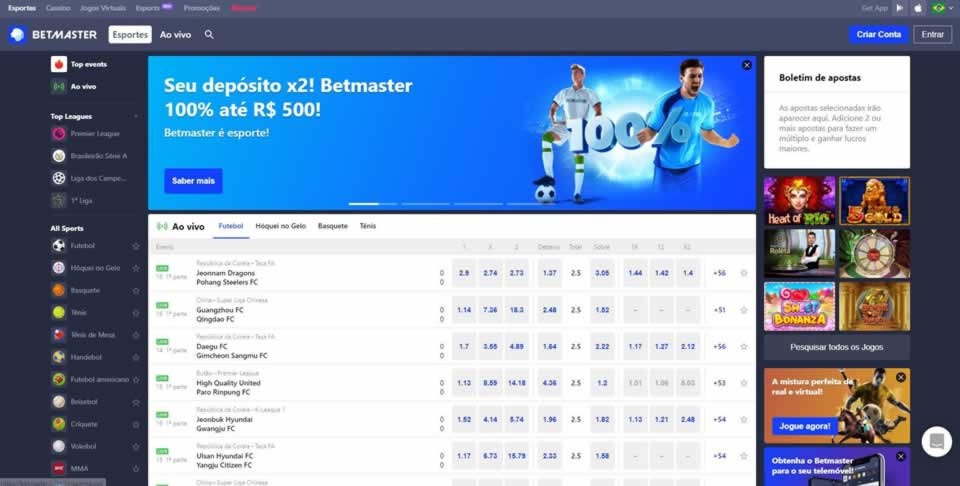 Sites de apostas cassino